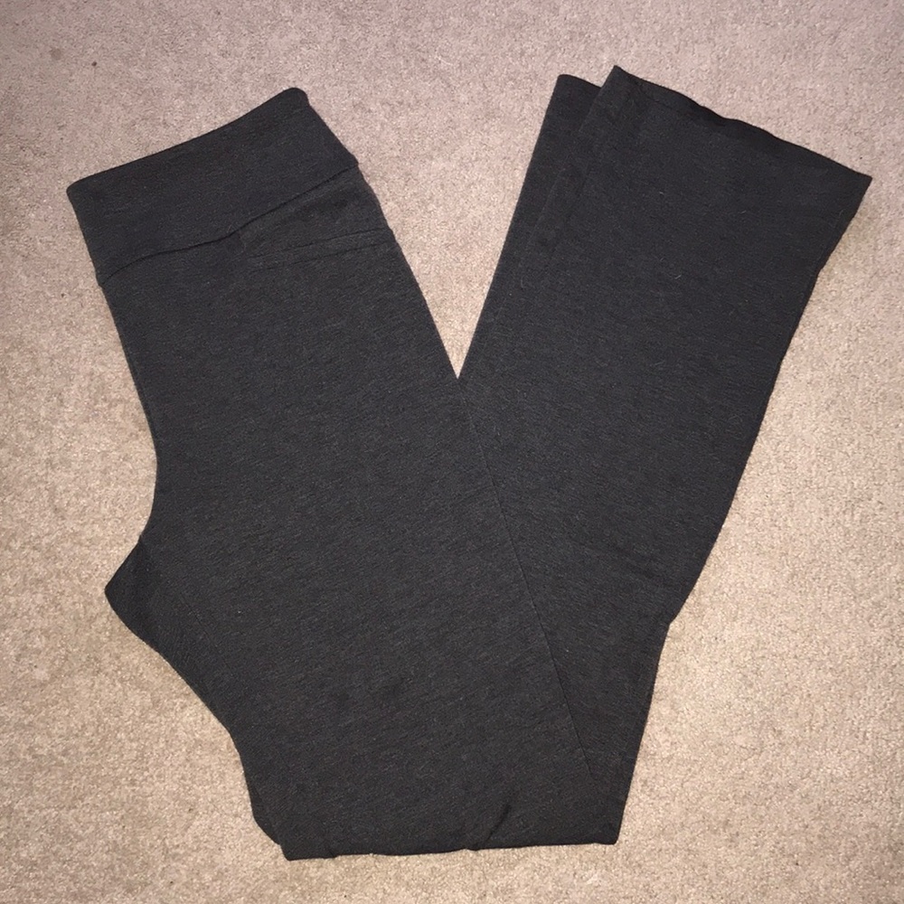 Pull on gray work pants